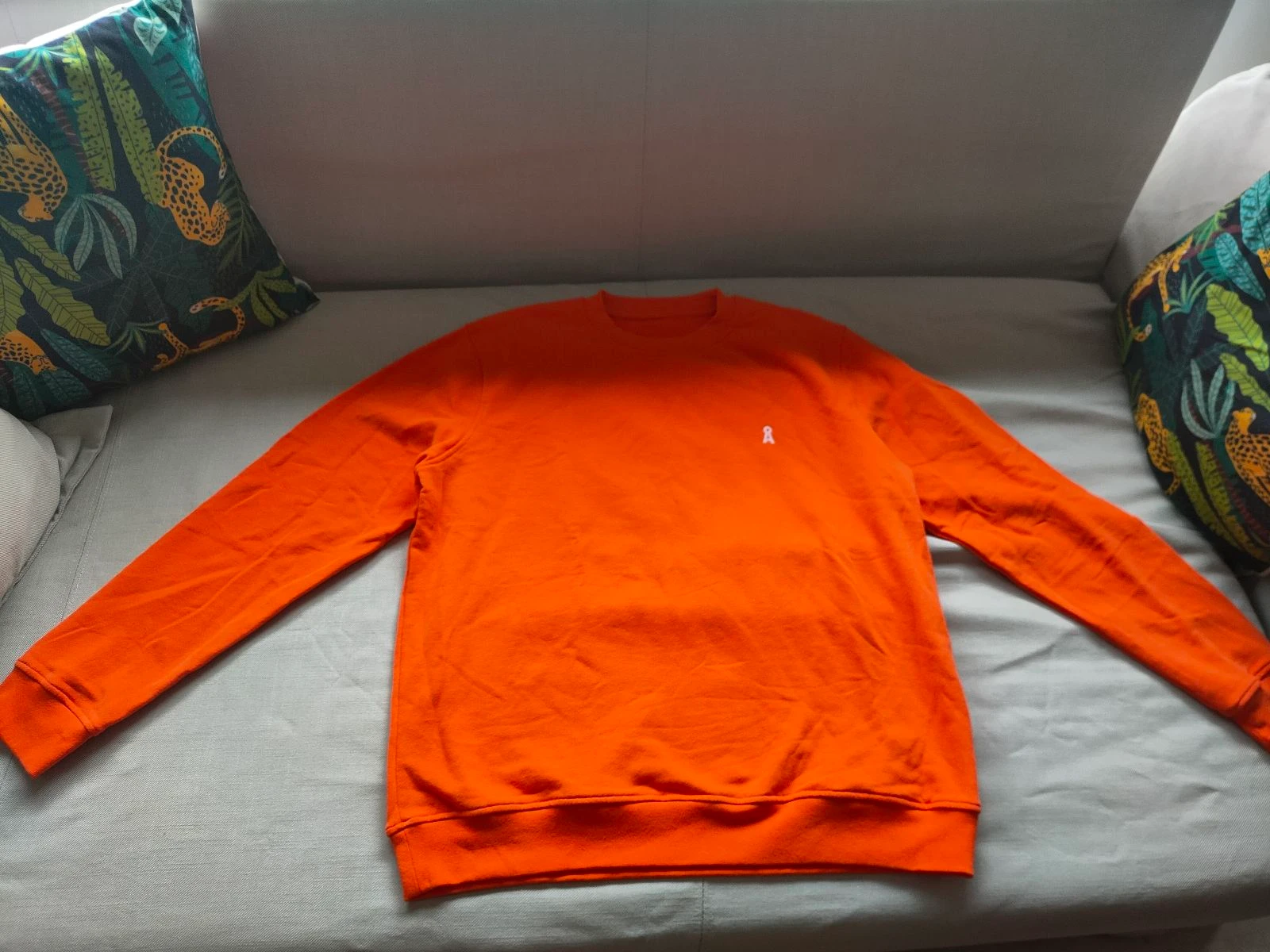 Casaco Armedangels Jersey sudadera sobretudo t-shirt abrigo tamanho L de algodão orgânico nuevo  – photo 2